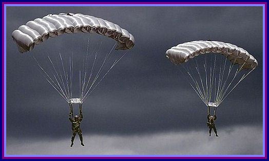 Militaire en parachute